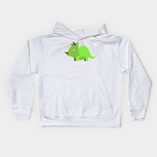 Baby Triceratops Cartoon Icon Kids Hoodie